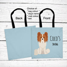 Load image into Gallery viewer, Papillon tote bag personalized
