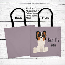 Load image into Gallery viewer, Papillon tote bag personalized
