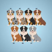 Load image into Gallery viewer, Miniature American Shepherd tote bag personalized
