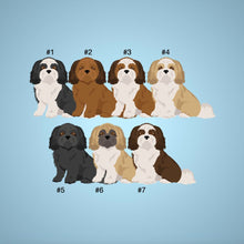 Load image into Gallery viewer, Shih Tzu (puppy clip) tote bag personalized
