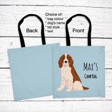 Load image into Gallery viewer, Welsh Springer Spaniel tote bag personalized

