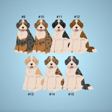 Load image into Gallery viewer, Bernedoodle tote bag personalized
