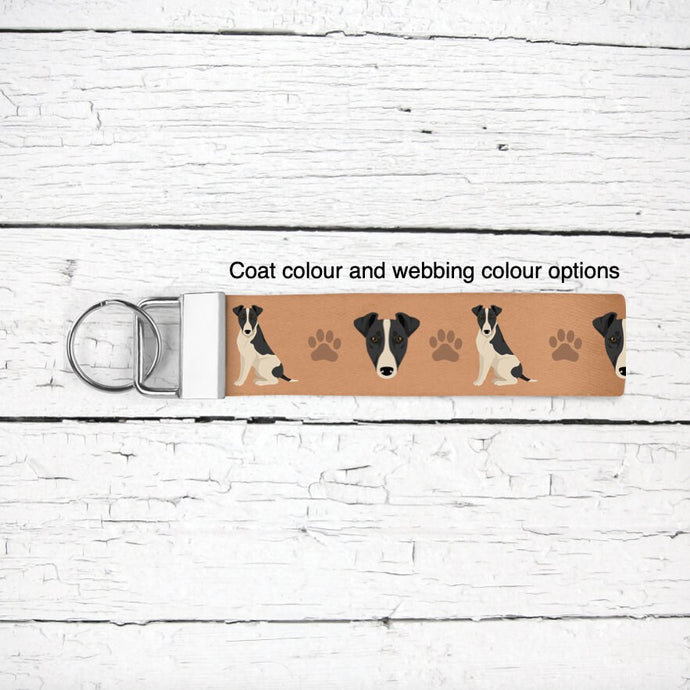 Smooth Fox Terrier key wristlet