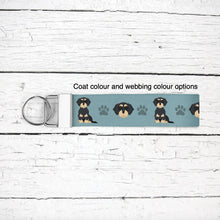 Load image into Gallery viewer, Dachshund (wirehaired) key wristlet
