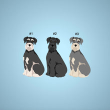 Load image into Gallery viewer, Giant Schnauzer (natural ears, docked tail) key wristlet
