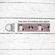 Load image into Gallery viewer, St Bernard key wristlet
