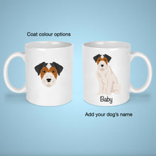 Load image into Gallery viewer, Jack Russell Terrier (roughcoat) 11 oz mug personalized
