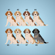 Load image into Gallery viewer, Beagle ornament personalized
