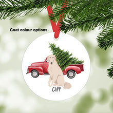 Load image into Gallery viewer, Borzoi ornament personalized
