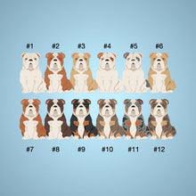 Load image into Gallery viewer, English Bulldog ornament personalized
