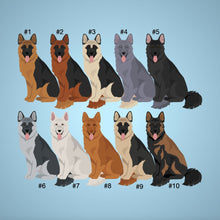 Load image into Gallery viewer, German Shepherd (longhaired) ornament personalized
