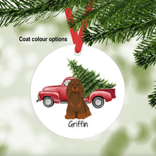 Load image into Gallery viewer, Field Spaniel ornament personalized
