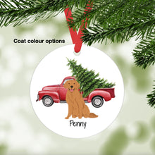 Load image into Gallery viewer, Golden Retriever ornament personalized
