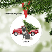 Load image into Gallery viewer, Norwegian Elkhound ornament personalized
