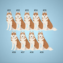 Load image into Gallery viewer, Siberian Husky ornament
