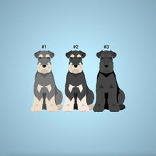 Load image into Gallery viewer, Standard Schnauzer (natural ears) ornament personalized
