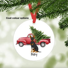 Load image into Gallery viewer, Toy Manchester Terrier ornament personalized
