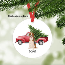 Load image into Gallery viewer, American Foxhound ornament personalized
