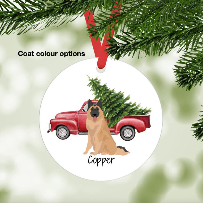 Belgian Tervuren ornament personalized