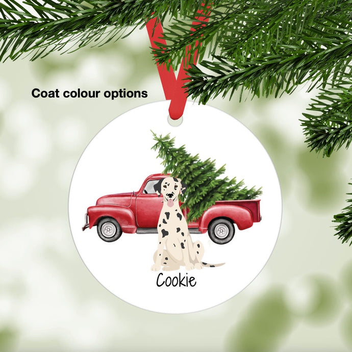 Dalmatian ornament personalized