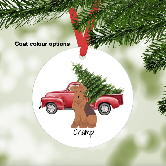 Lakeland Terrier ornament personalized