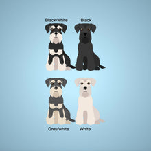 Load image into Gallery viewer, Miniature Schnauzer (natural ears) ornament personalized

