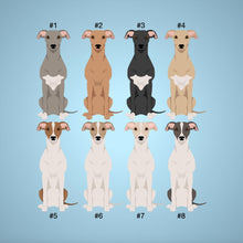 Load image into Gallery viewer, Whippet ornament personalized
