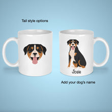 Load image into Gallery viewer, Entlebucher Mountain Dog 11 oz mug personalized
