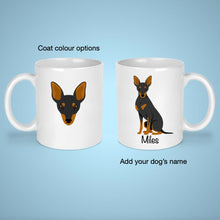 Load image into Gallery viewer, Toy Manchester Terrier 11 oz mug personalized
