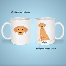 Load image into Gallery viewer, Rhodesian Ridgeback 11 oz mug personalized
