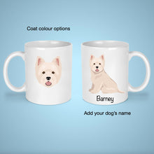Load image into Gallery viewer, West Highland White Terrier 11 oz mug personalized
