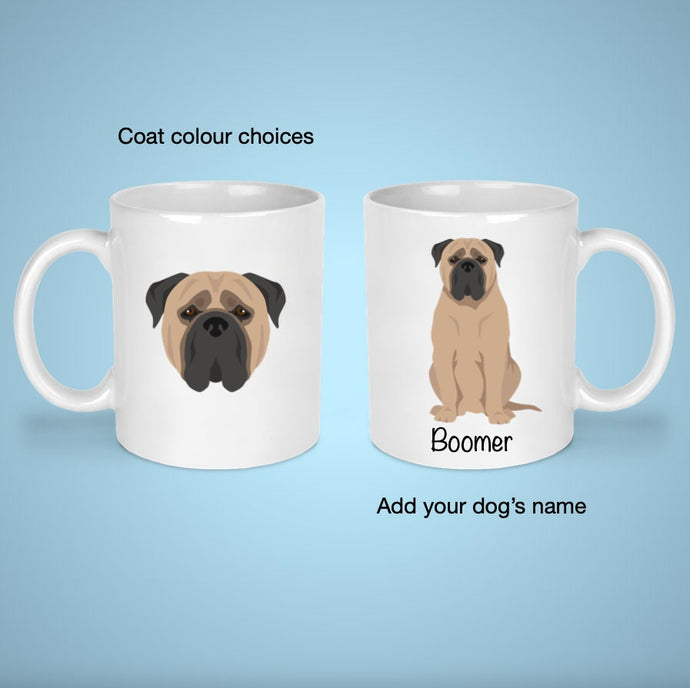 Bullmastiff 11 oz mug personalized