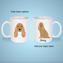 Load image into Gallery viewer, English Cocker Spaniel 11 oz mug personalized
