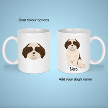 Load image into Gallery viewer, Mal-Shi (Maltese/Shih Tzu mix) 11 oz mug personalized
