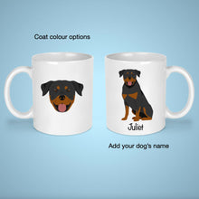 Load image into Gallery viewer, Rottweiler 11 oz mug personalized
