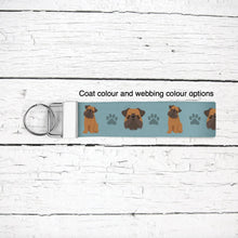 Load image into Gallery viewer, Brussels Griffon key wristlet
