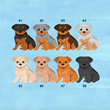 Load image into Gallery viewer, Chorkie puppy (Chihuahua/Yorkie mix) ornament personalized
