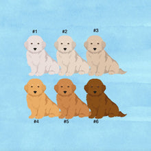 Load image into Gallery viewer, Golden Retriever puppy ornament personalized
