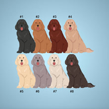 Load image into Gallery viewer, Labradoodle (Labrador Retriever/Poodle mix) keychain personalized
