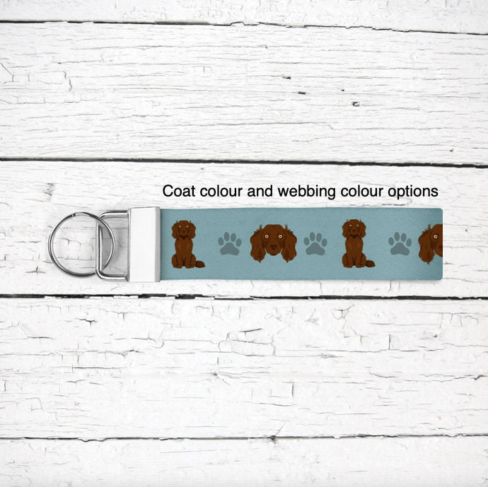 Boykin Spaniel key wristlet