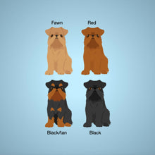 Load image into Gallery viewer, Brussels Griffon key wristlet
