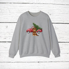 Load image into Gallery viewer, Dachshund (wirehaired) Red Truck Sweatshirt
