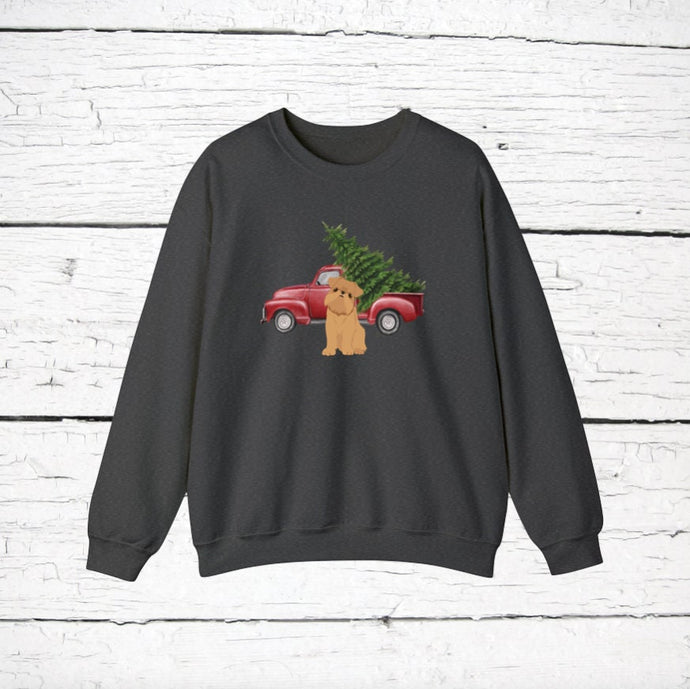 Brussels Griffon Red Truck Sweatshirt