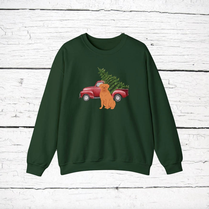 Dogue de Bordeaux Red Truck Sweatshirt