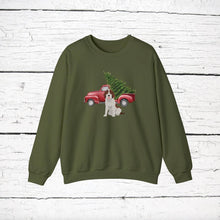 Load image into Gallery viewer, Wirehaired Pointing Griffon Red Truck Sweatshirt
