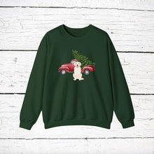 Load image into Gallery viewer, Goldador (Golden Retriever/Labrador mix) Red Truck Sweatshirt
