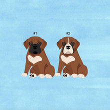 Load image into Gallery viewer, Boxer puppy ornament personalized
