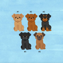 Load image into Gallery viewer, Brussels Griffon puppy ornament personalized

