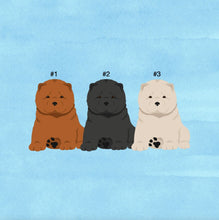 Load image into Gallery viewer, Chow Chow puppy ornament personalized
