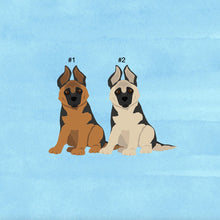 Load image into Gallery viewer, German Shepherd puppy ornament personalized
